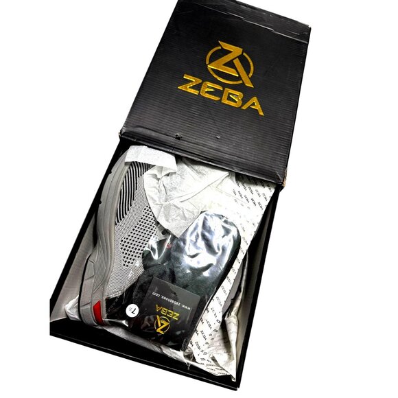 Zeba Steel Onyx Medium Sneakers Grey & Black‎ Mens Size 7.5 - Picture 4 of 15